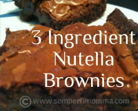 Easy Nutella Brownies